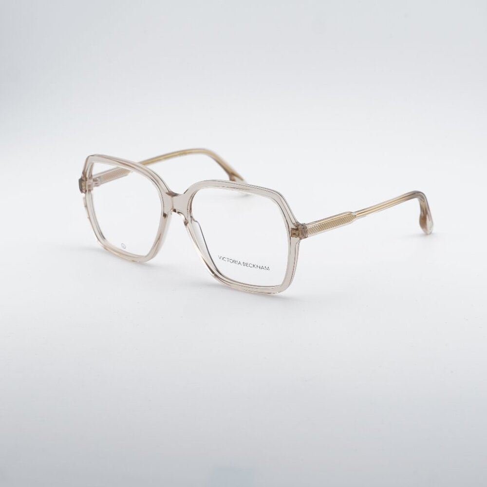 Victoria Beckham VB2650 250 Eyeglasses Transparent Beige 57mm Square Frame